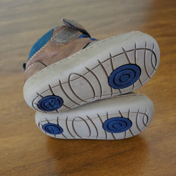 Baby Boys' Surprize by Stride Rite Branly Boots - Brown toddler size 4 medium - Picture 7 of 9
